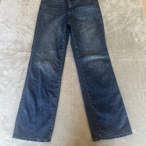 Judy Blue Jeans Women 9/29 Dark Blue Mid Rise Tummy Control straight leg Zip fly
